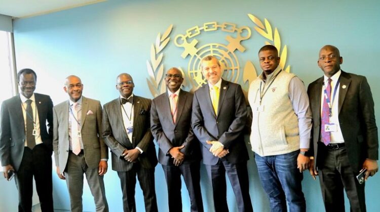 Cross Section of Secretary-General of the International Maritime Organization (IMO), Arsenio Dominguez and NIMASA DG and other officials